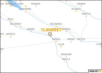 map of Yliviirret