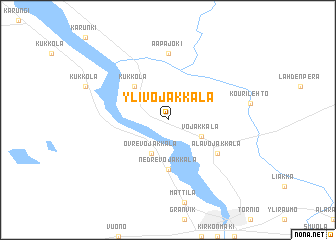 map of Ylivojakkala