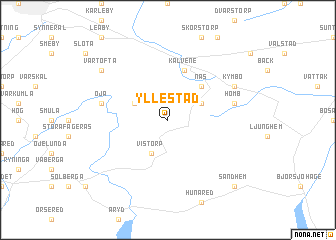 map of Yllestad