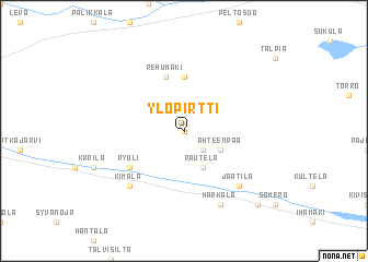 map of Ylöpirtti