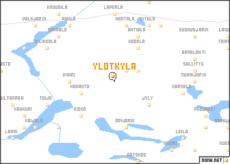 map of Ylötkylä