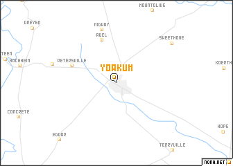map of Yoakum