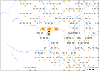 map of Yobamonia