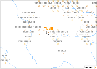 map of Yoba