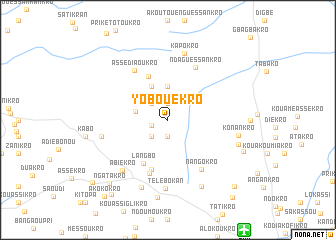 map of Yobouékro