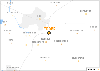 map of Yoder