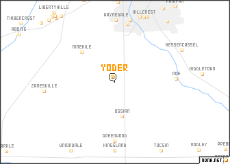 map of Yoder