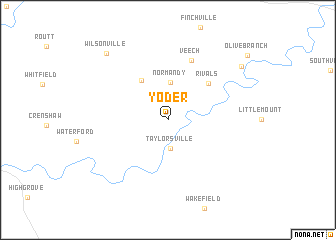 map of Yoder