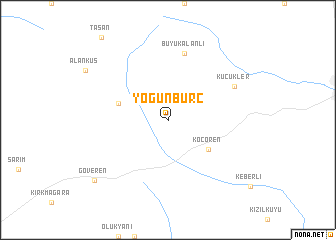 map of Yoğunburç