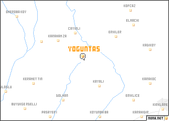 map of Yoğuntaş