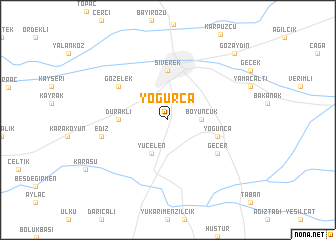 map of Yoğurca