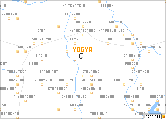 map of Yogya