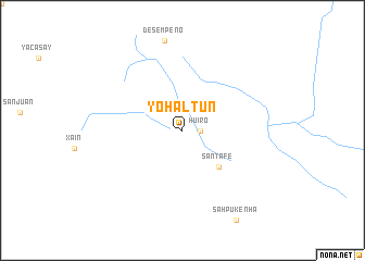 map of Yohaltún