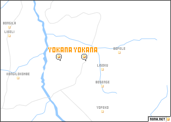 map of Yokana
