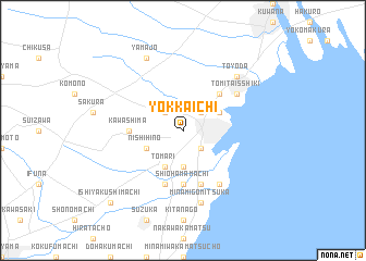 map of Yokkaichi