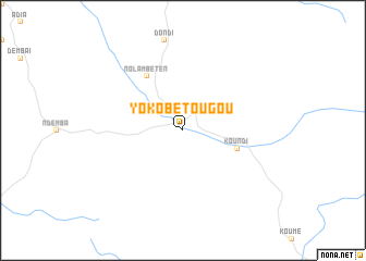 map of Yoko Bétougou