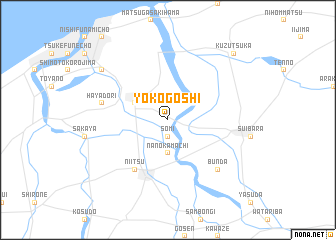 map of Yokogoshi