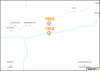 map of Yoko