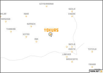 map of Yokuas