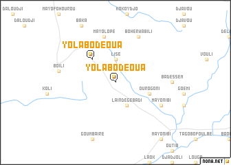 map of Yola Bodéoua