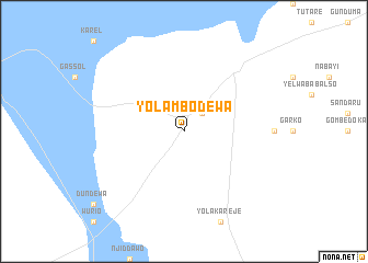 map of Yola Mbodewa