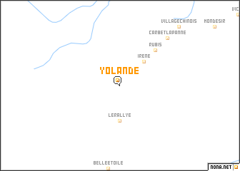 map of Yolande