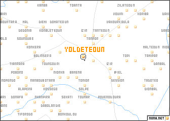 map of Yoldétéoun