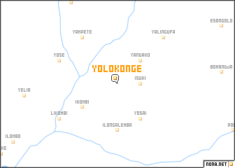 map of Yolokonge