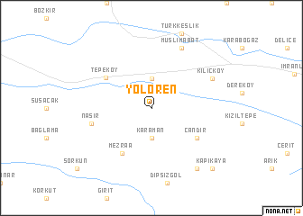 map of Yolören