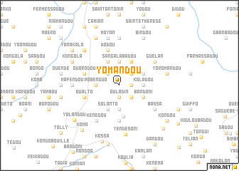 map of Yomandou