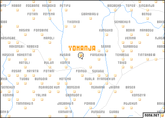 map of Yomanja