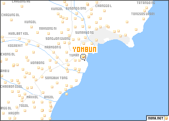 map of Yŏmbun