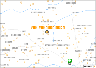 map of Yomien Kouadiokro