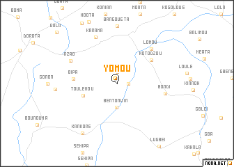 map of Yomou
