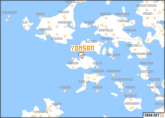 map of Yŏmsan