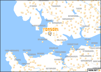 map of Yŏmso-ri