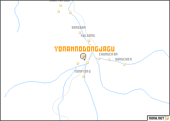 map of Yŏnam-nodongjagu