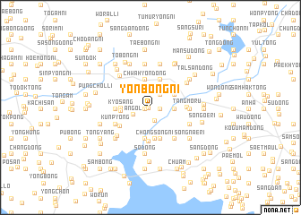 map of Yŏnbong-ni