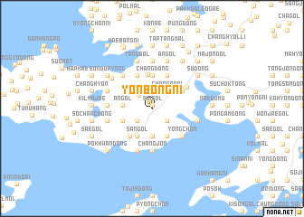 map of Yŏnbong-ni