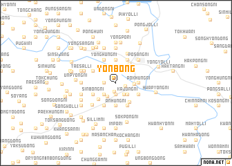 map of Yŏnbong