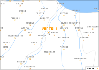 map of Yoncalı