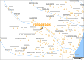 map of Yŏndaedŏk