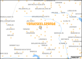 map of Yondesé El Grande