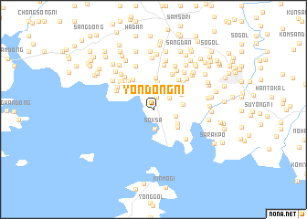 map of Yŏndong-ni