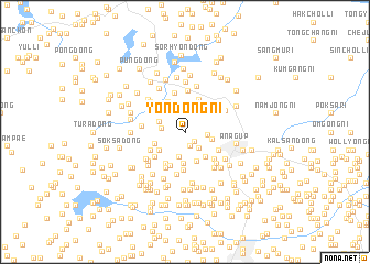 map of Yŏndong-ni