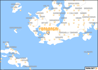 map of Yŏndong-ni