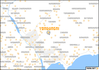 map of Yŏndŭng-ni