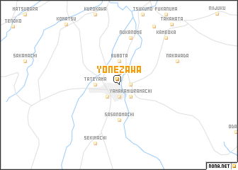 map of Yonezawa