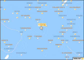 map of Yoné