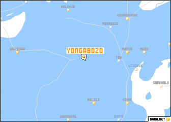 map of Yonga Bozo